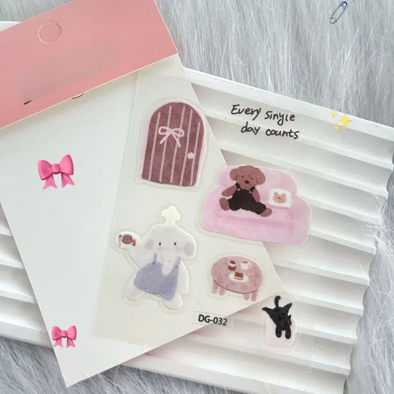 Pegatinas 3D de gel impermeables con osos adorables para decorar álbumes y portátiles - imagen 4