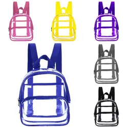Mochila impermeable transparente con cremallera y gran capacidad