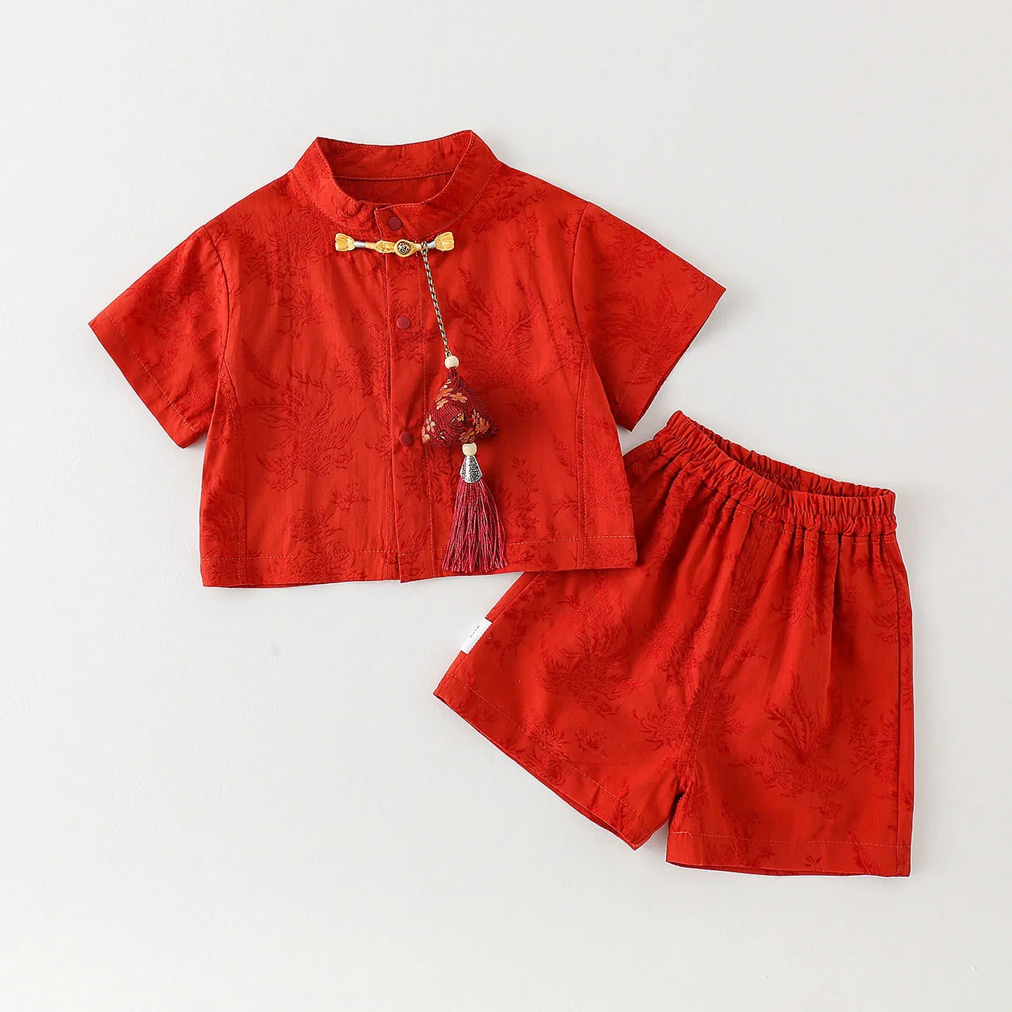 Conjuntos de verano para recién nacido – estilo chino de algodón - imagen 3