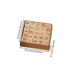 Sellos de madera infantiles para manualidades y tarjetas – fáciles