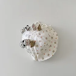 Sombrero de pescador para bebé con animales, primavera y otoño