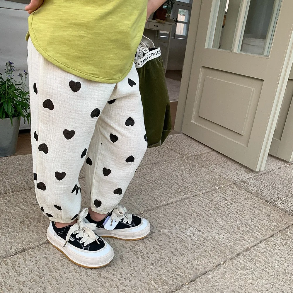 Pantalones bombachos bebé unisex de verano con estampado diseñador - imagen 2