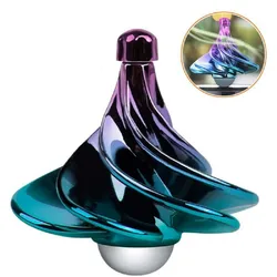 Trompo neumático giratorio con colores y aire impulsado para niños