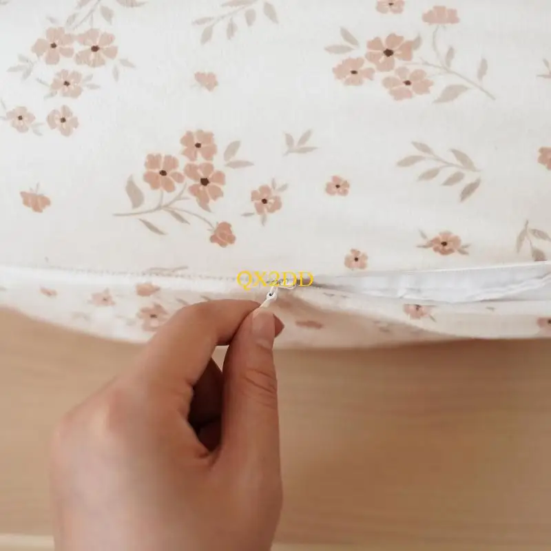 QX2D funda almohada de lactancia en tejido suave para bebé - imagen 2