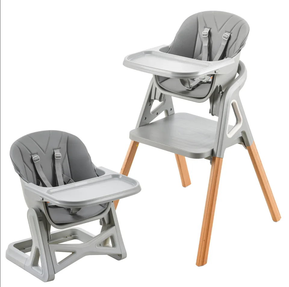 Silla de comedor para bebé de madera de haya ajustable - imagen 4