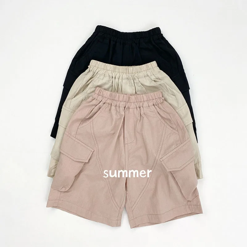 Pantalones harem de cinco cuartos para niños con cintura elástica