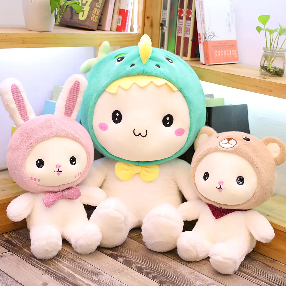 Peluche de conejo con almohada de compañía suave - imagen 4