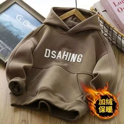 Sudadera de lana con capucha acolchada para invierno