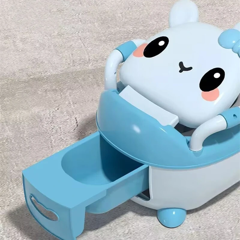 Asiento de inodoro infantil portátil, limpieza fácil, para bebés WC - imagen 5