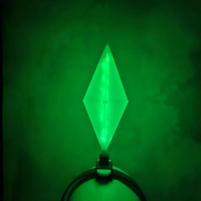 Diadema luminosa en ambiente navideño