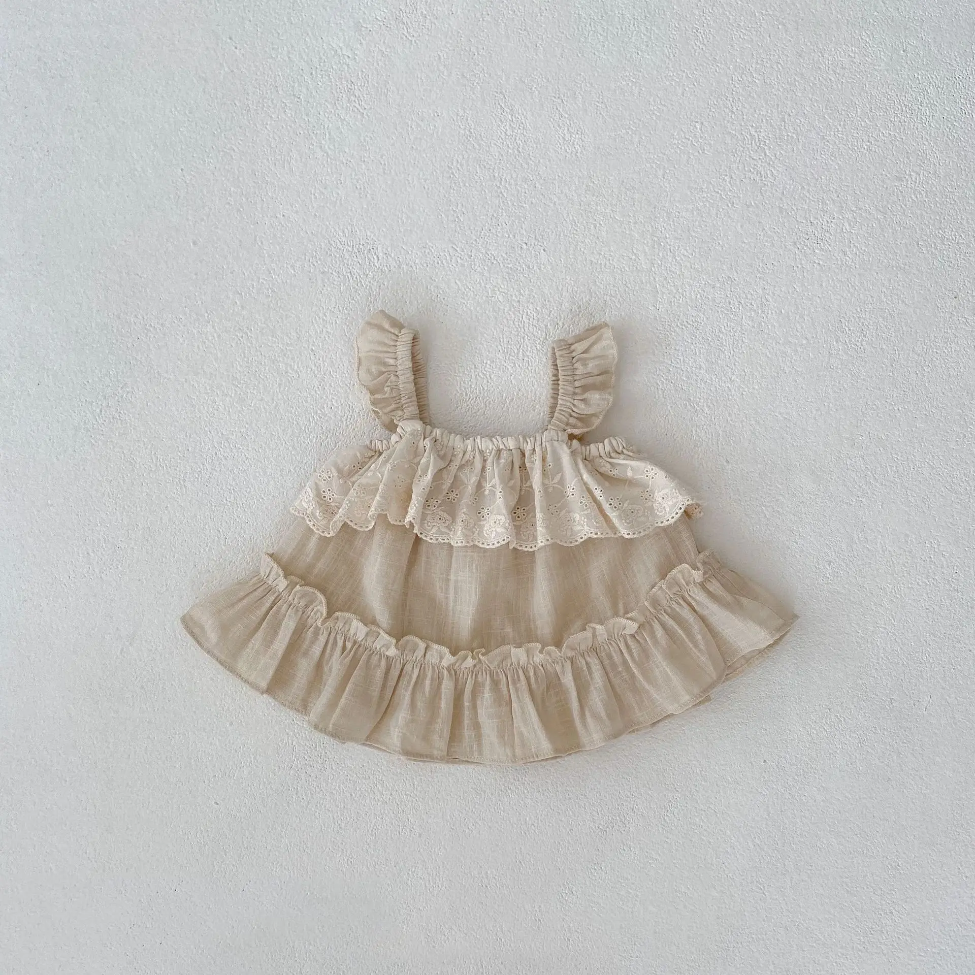 Milangel conjunto verano bebé camisola volantes y shorts - imagen 4