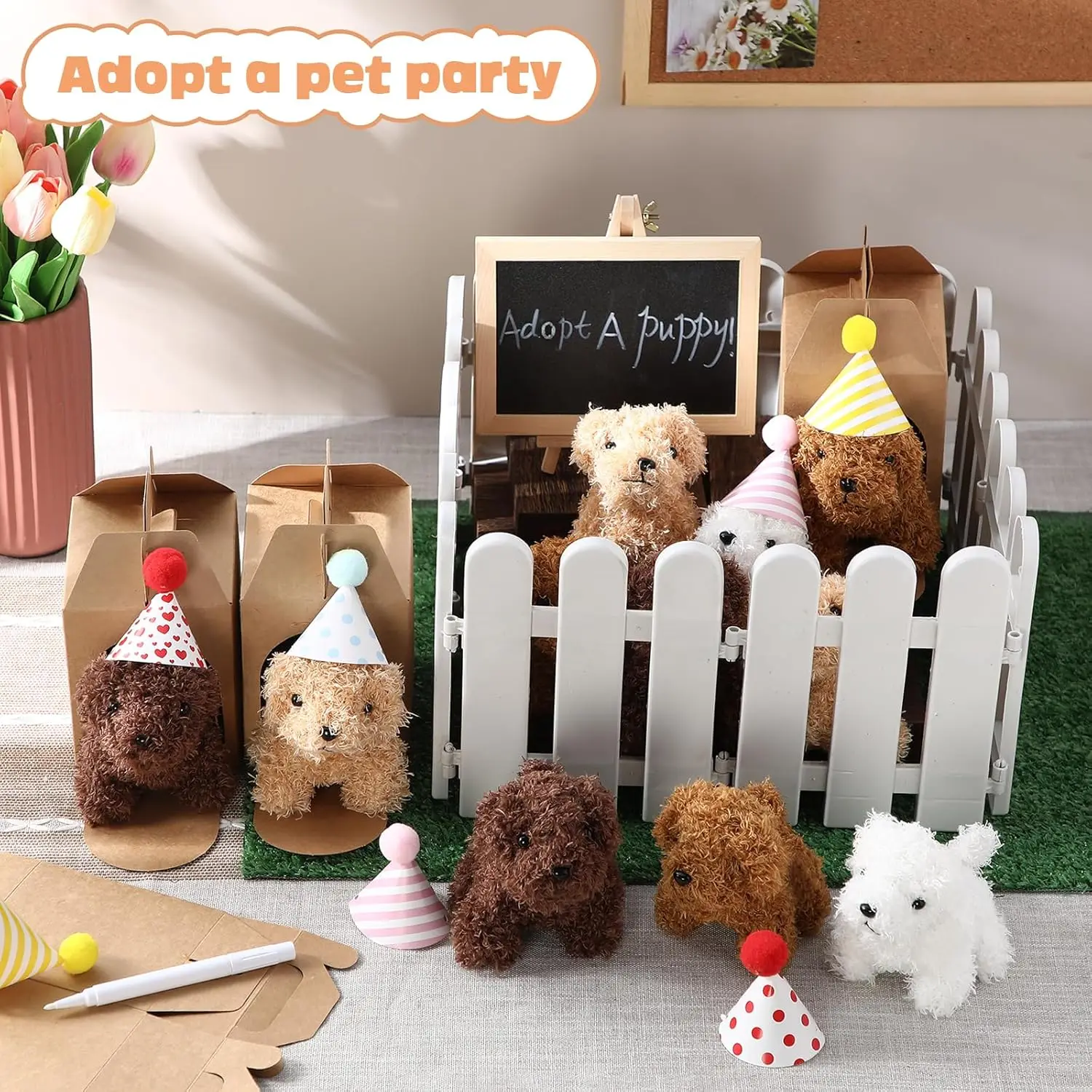 Recuerdos de fiesta mini animales de peluche para cumpleaños - imagen 2