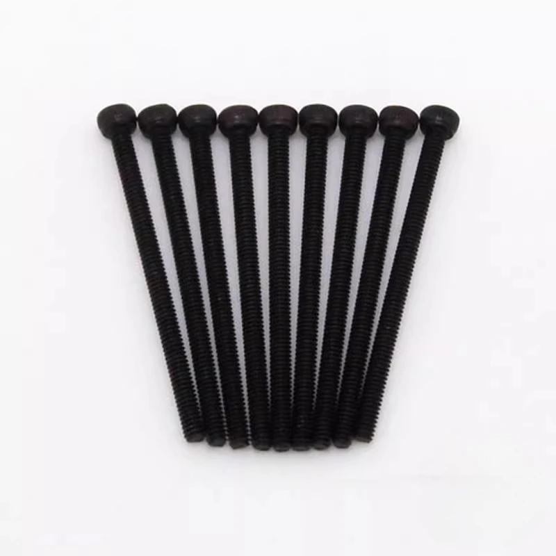 Tornillos negros M2 de cabeza hexagonal para montaje de Mini 4WD
