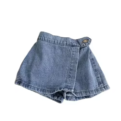 Falda vaquera elástica verano para niño y niña estilo denim cómoda