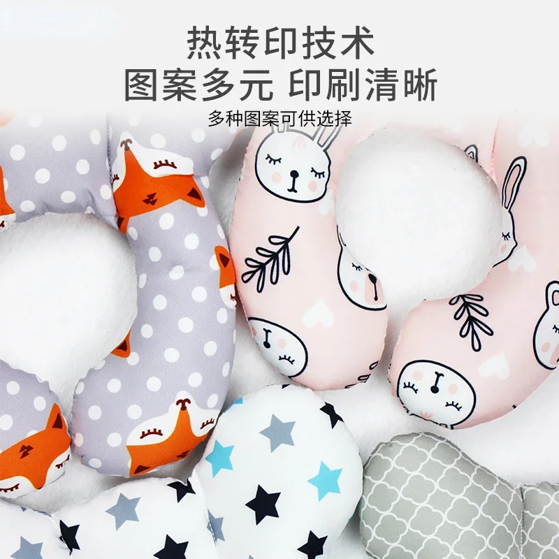 Almohada reposacabezas en U para bebé en coche de viaje - imagen 4
