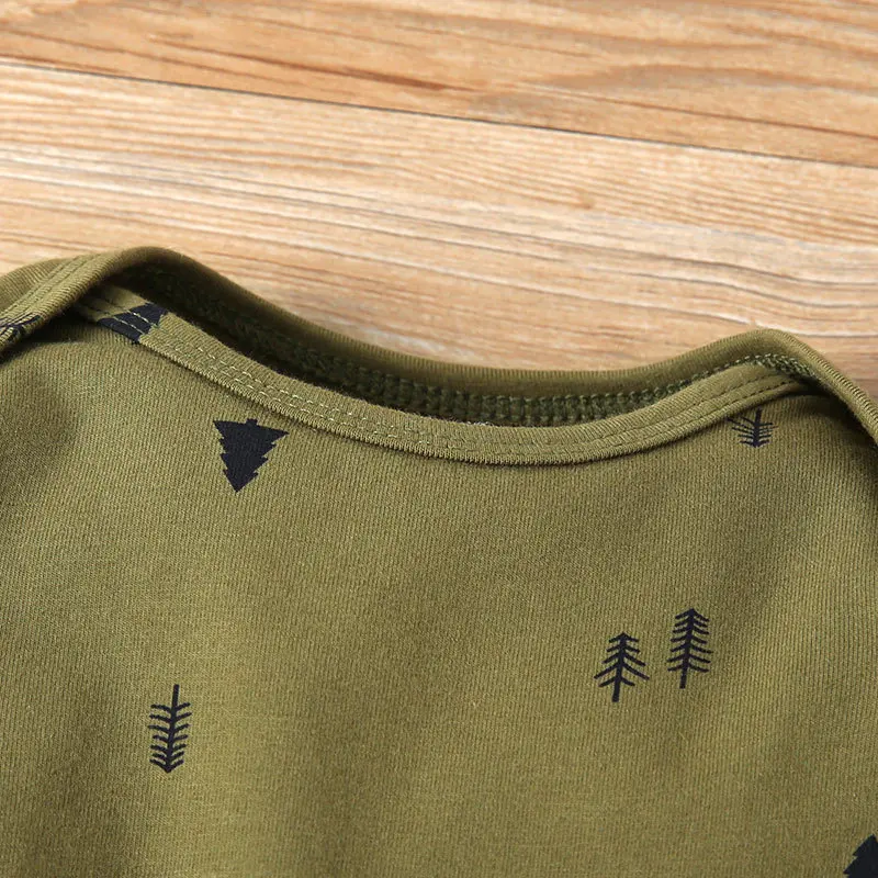 Conjunto para bebé: chaleco a rayas, body y pantalón – Primavera/Otoño - imagen 2