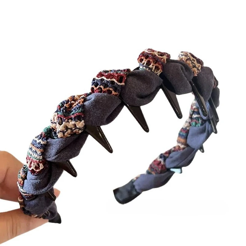 Diademas antideslizantes tipo corona alta para bebé otoño-invierno
