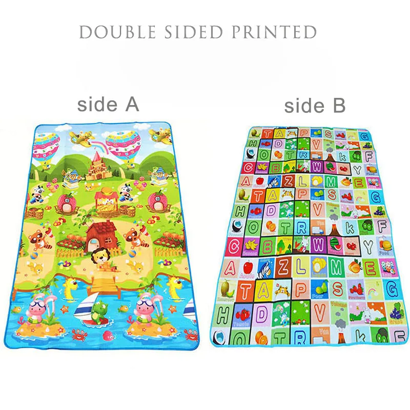 Diseño doble cara de la alfombra de juguete para niños