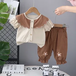 MILANCEL Conjunto verano: camisa cuello muñeca y pantalones florales