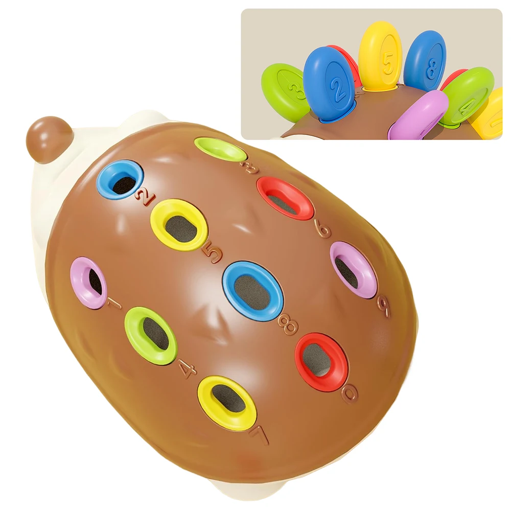 Juguetes sensoriales Montessori de erizo para motricidad fina - imagen 2