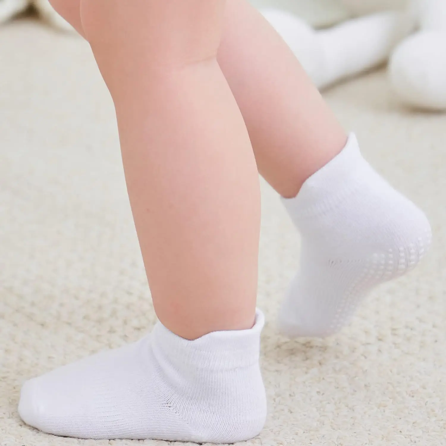 Calcetines antideslizantes con suela para bebés y niños pequeños