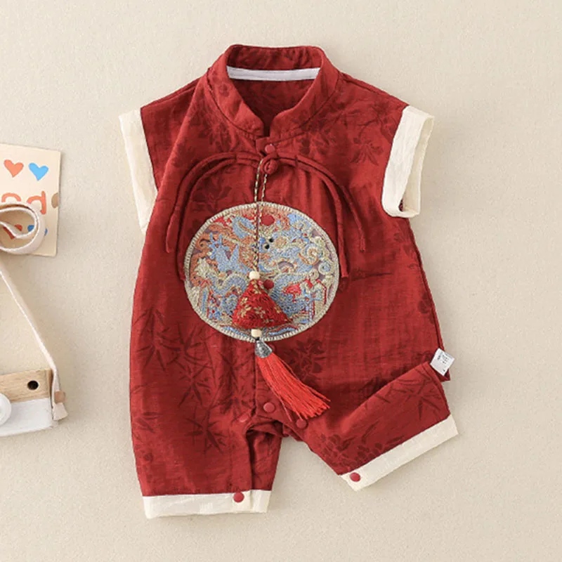 Conjunto de verano para recién nacido: mono algodón sin mangas - imagen 3