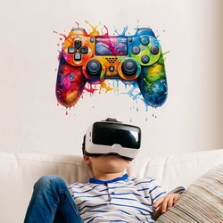 Pegatina pared vinilo gamer joystick graffiti para dormitorio