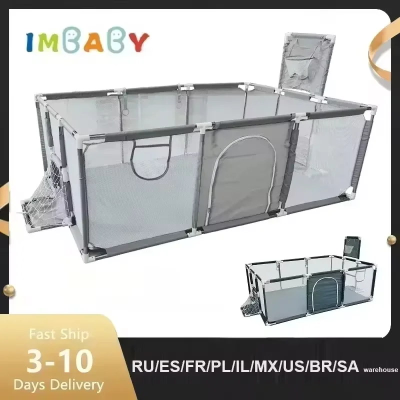 IMBABY Parque infantil para bebés – Corralito gran tamaño - imagen 3