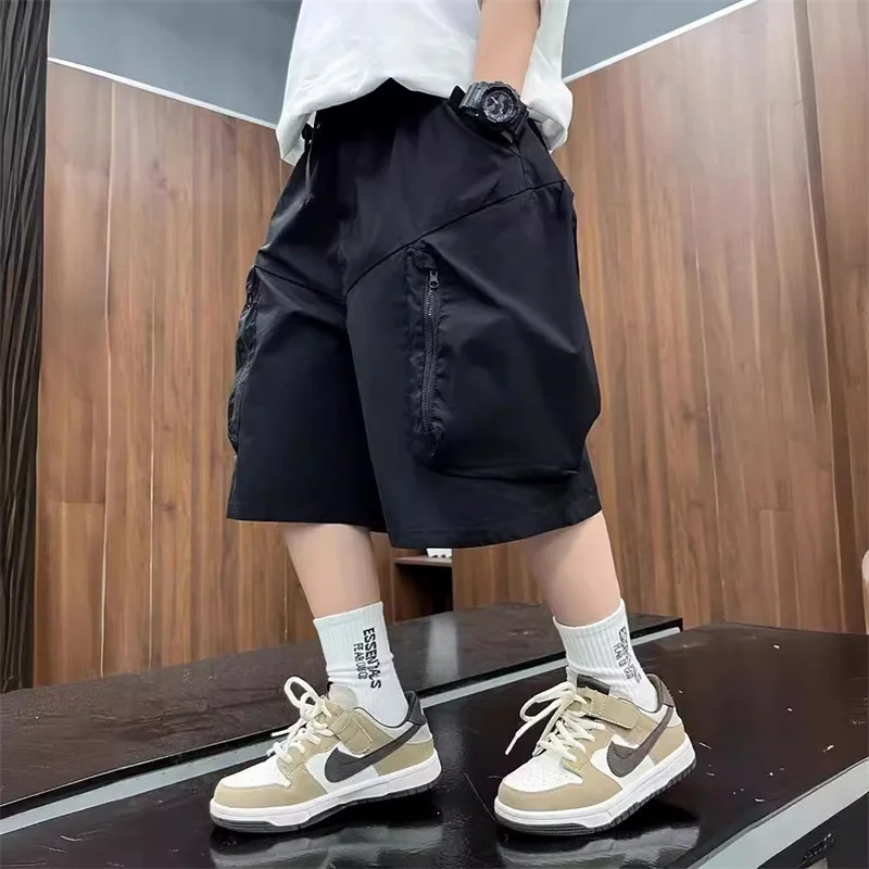 Pantalones de trabajo infantiles con bolsillos para verano - imagen 3
