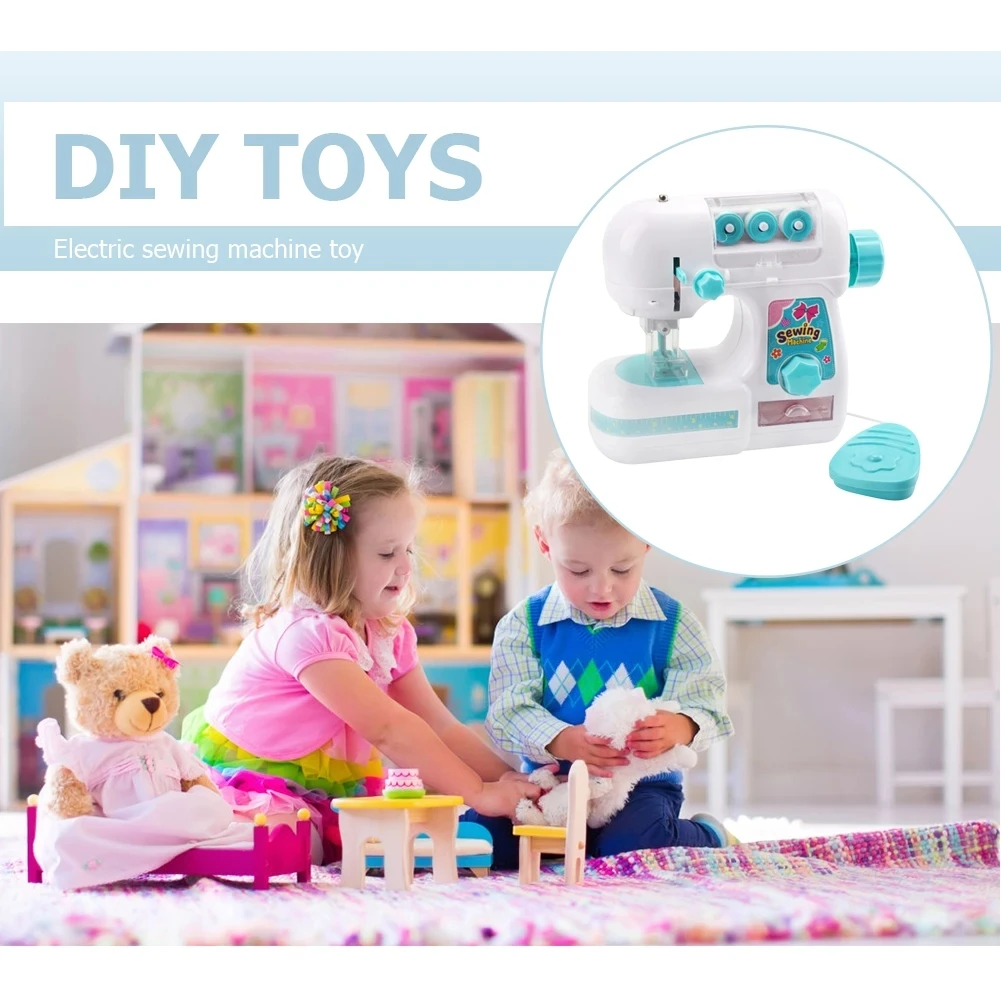Mini máquina de coser eléctrica para niños – Juguete educativo DIY - imagen 3