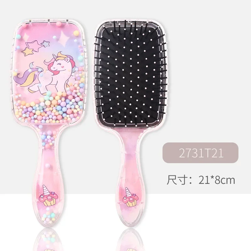 Cepillo peine unicornio para niña – Masajeador cabello infantil - imagen 3