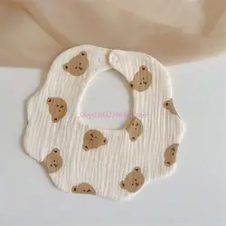 Baberos toalla de algodón para bebé estampado dibujos animados
