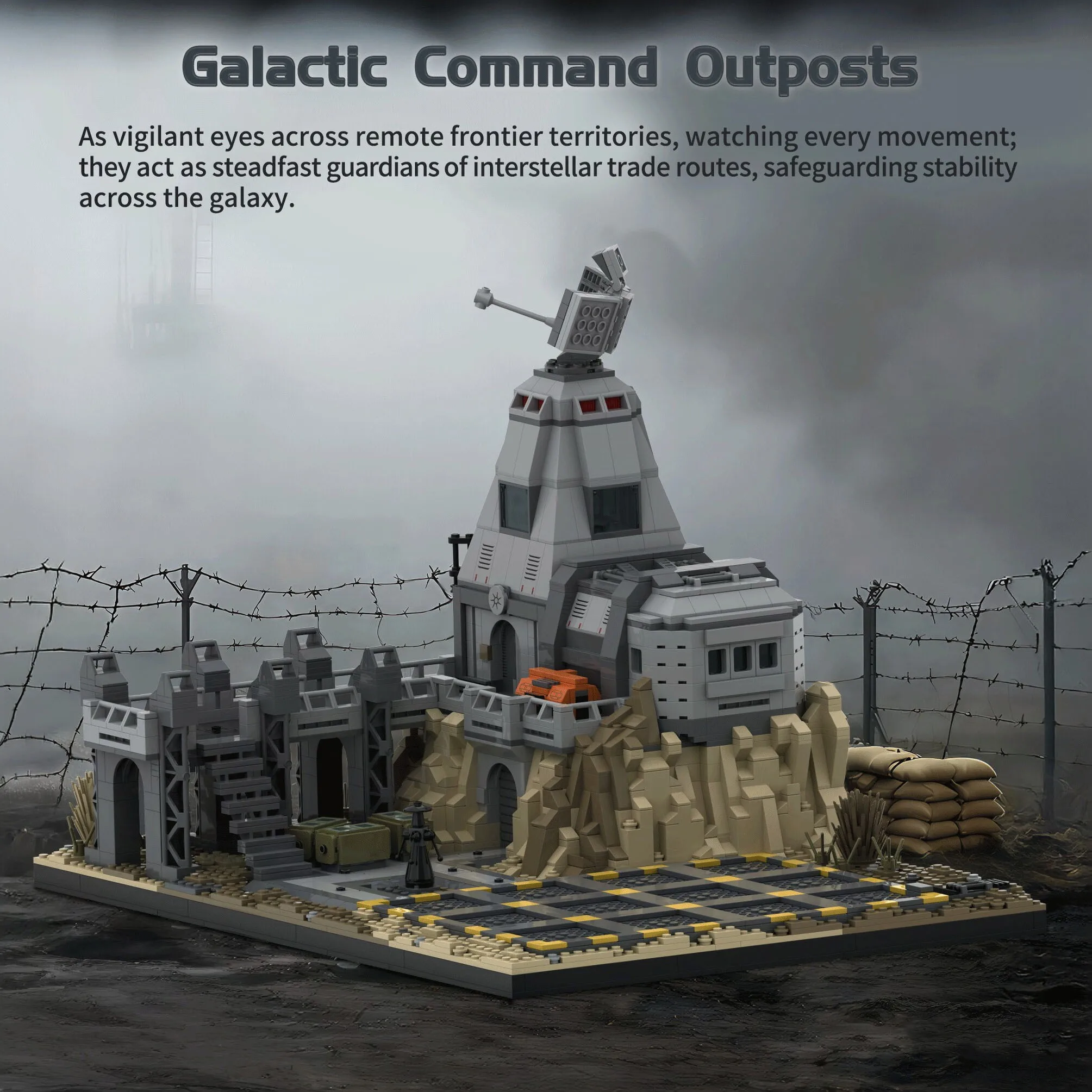 Bloques de construcción base espacial militar para niños - imagen 3