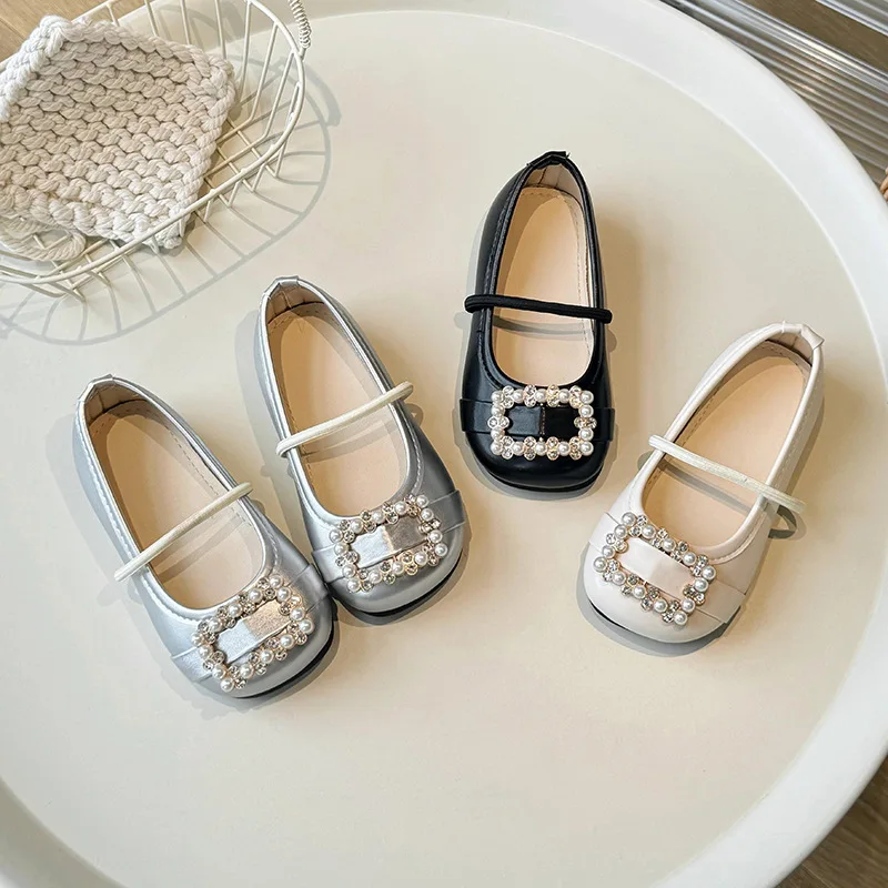 Zapatos de piel para niña antideslizantes estilo princesa - imagen 3