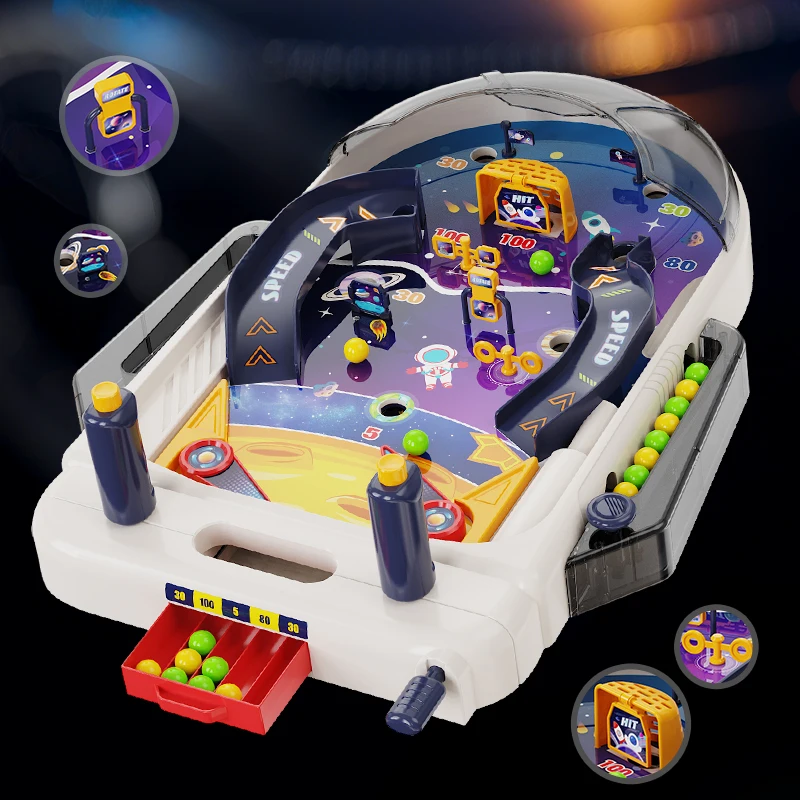 Pinball espacial de mesa interactivo para niños y familia educativa - imagen 4