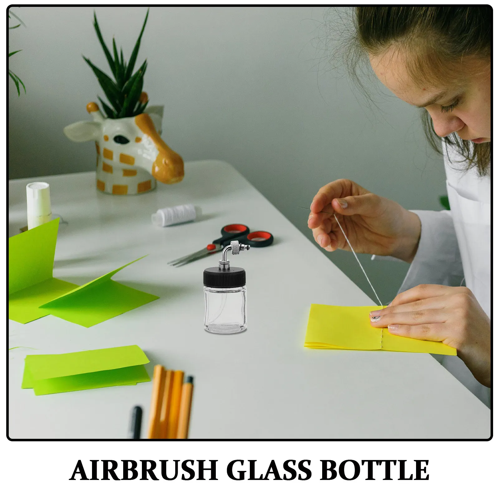 Botellas de cristal para aerógrafo Badger Master con tapa - imagen 3
