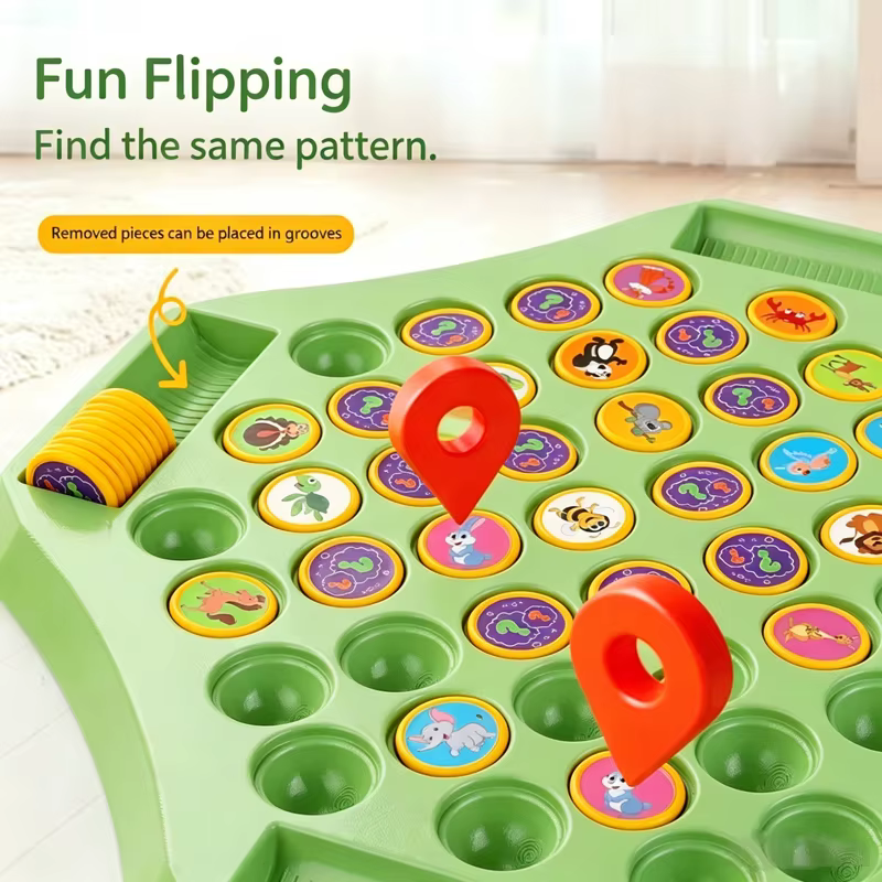 Juego de memoria educativo con cartas de animales y frutas para niños - imagen 5