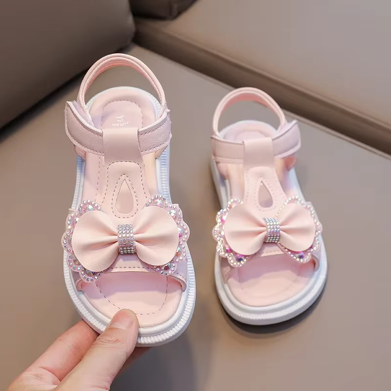 Sandalias niña suela suave con lazo de estilo princesa - imagen 2