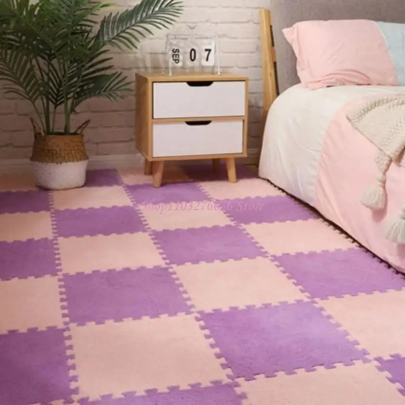 Alfombra de puzle infantil para bebé acolchada suave de juego - imagen 3