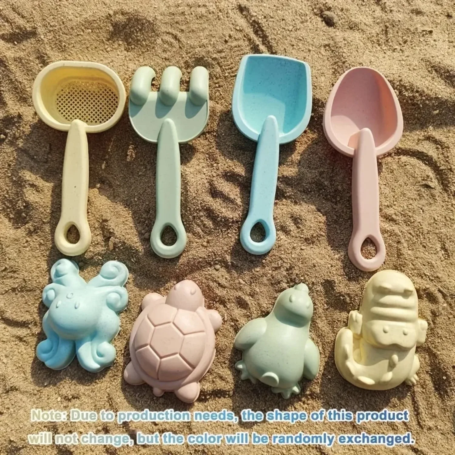 Conjunto juguetes de arena para niños - cubo pala moldes - imagen 4