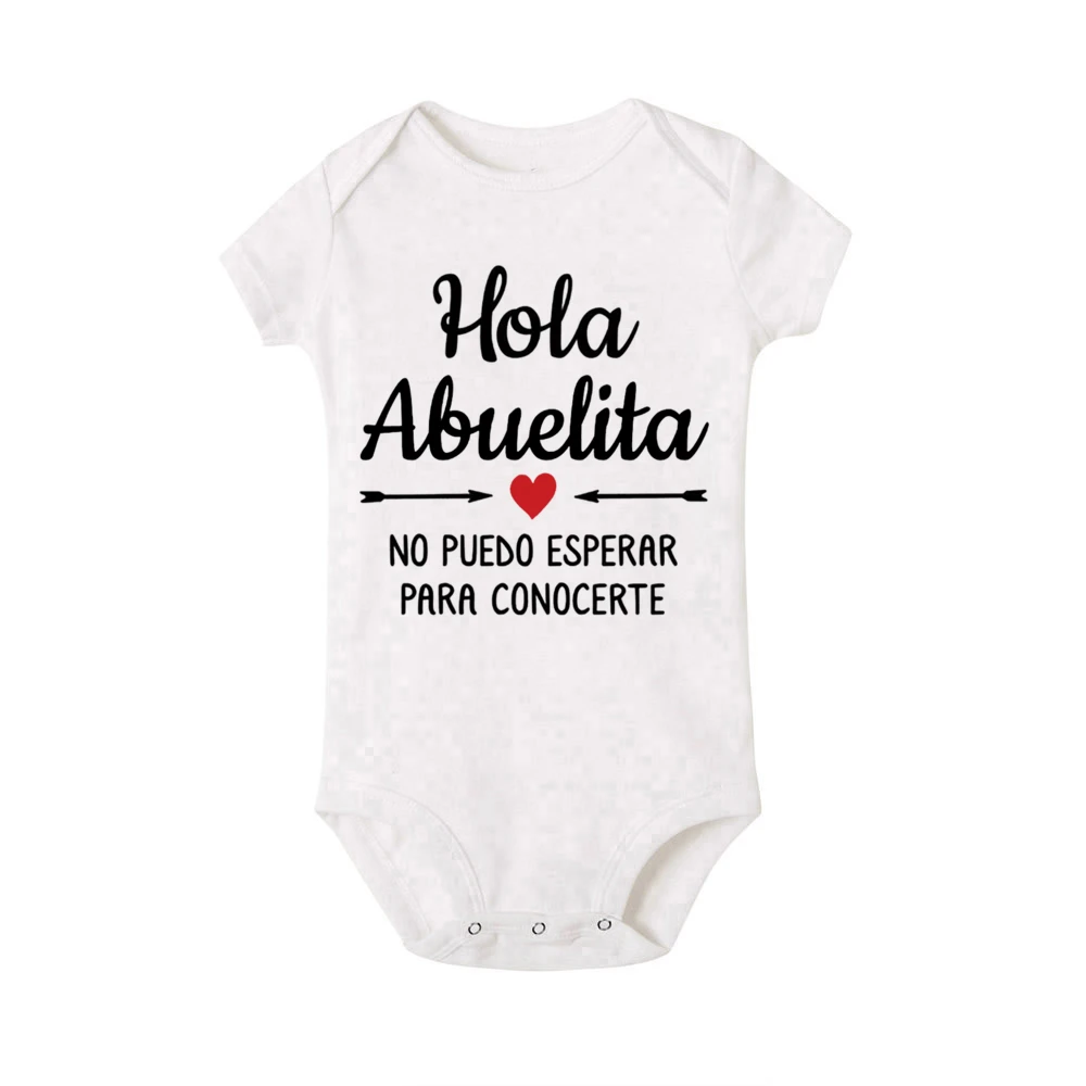 Mameluco azul con mensaje Hola Abuelito
