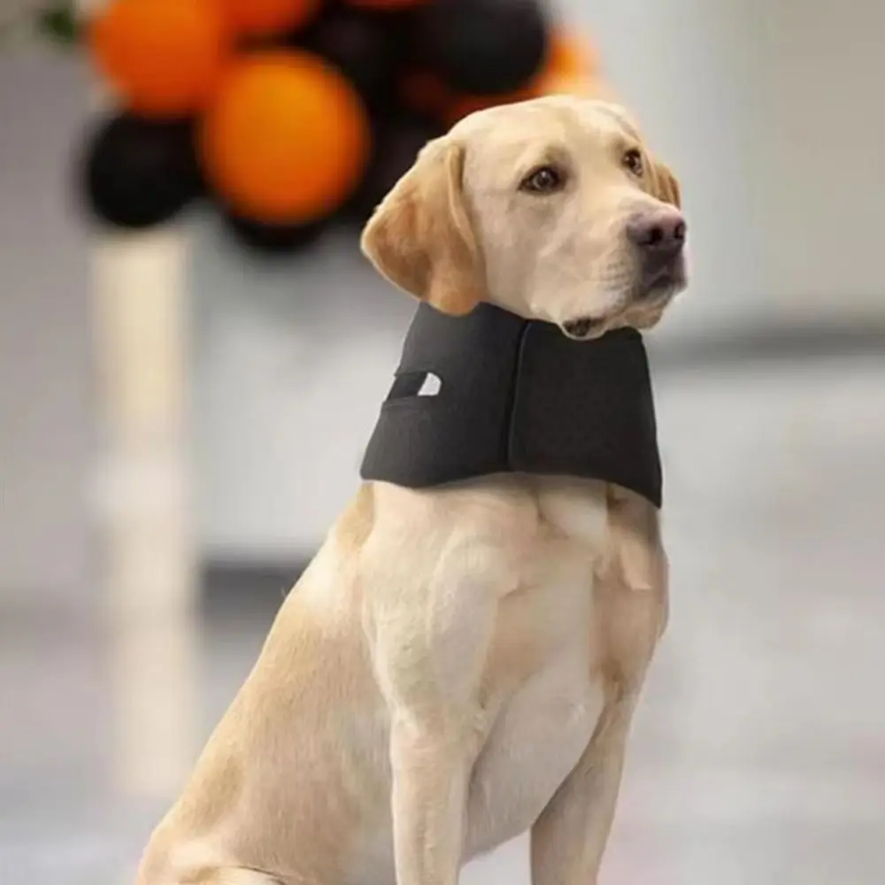 Collar antilamido para mascotas ajustable transpirable, visión libre - imagen 4