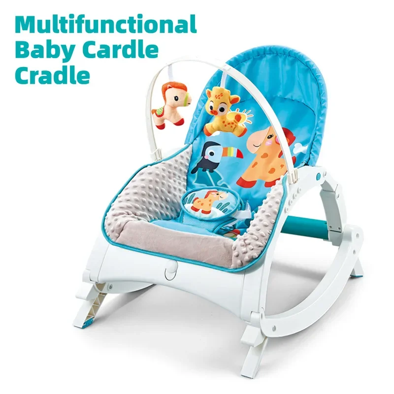 Mecedora para bebé multifuncional reclinable vibratoria plegable