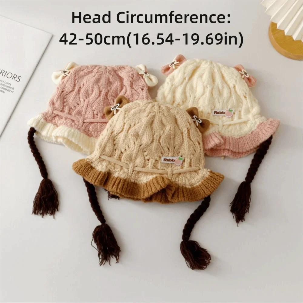 Gorro de punto para bebé cálido con dibujos animados otoño invierno - imagen 5