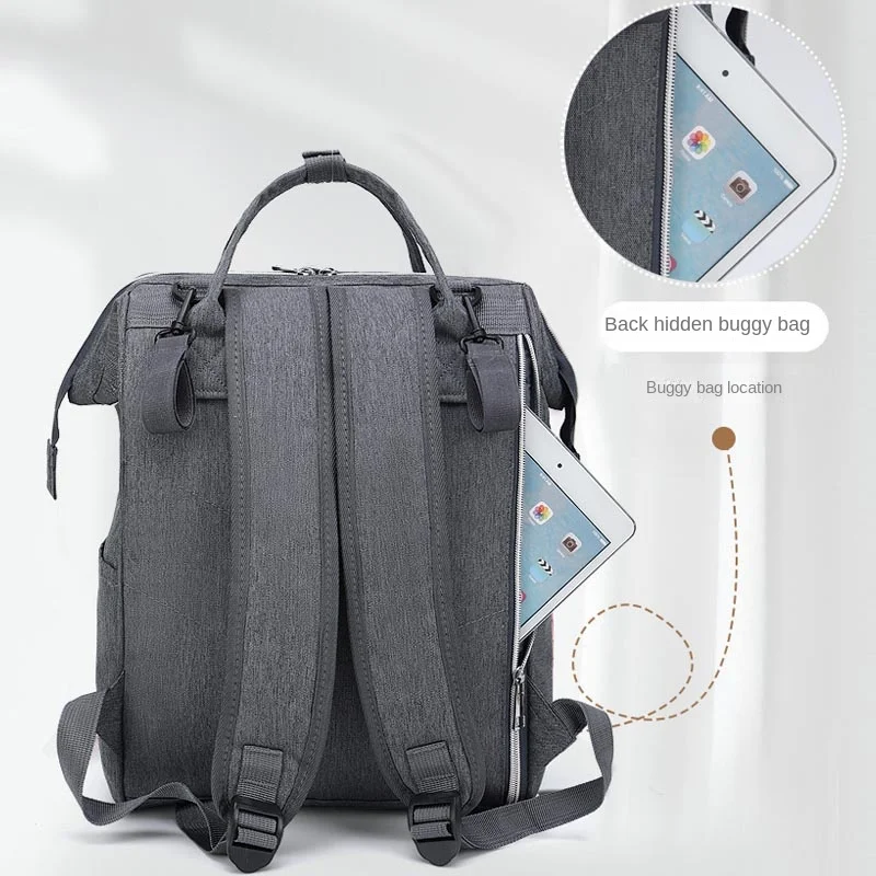 Bolsa de pañales impermeable para mamá y bebé, ligera - imagen 2
