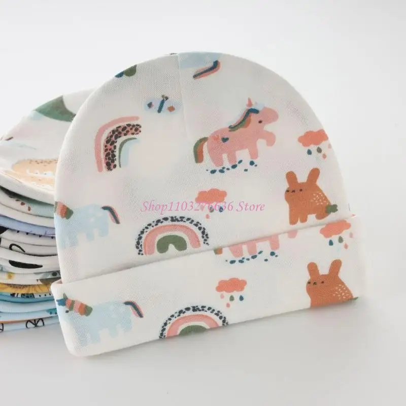 Set de gorro y manoplas para bebé recién nacido de tela suave - imagen 4