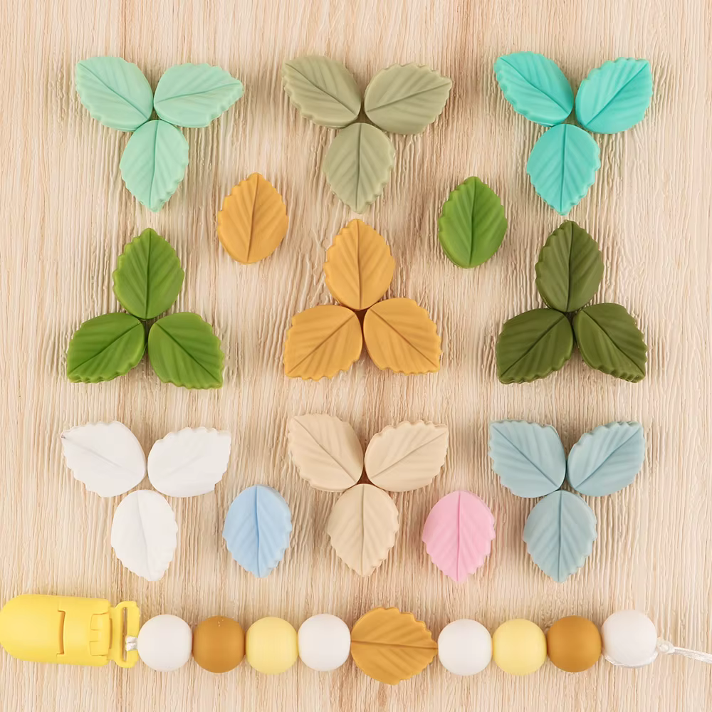 Cuentas de silicona para manualidades con flores en relieve - imagen 2