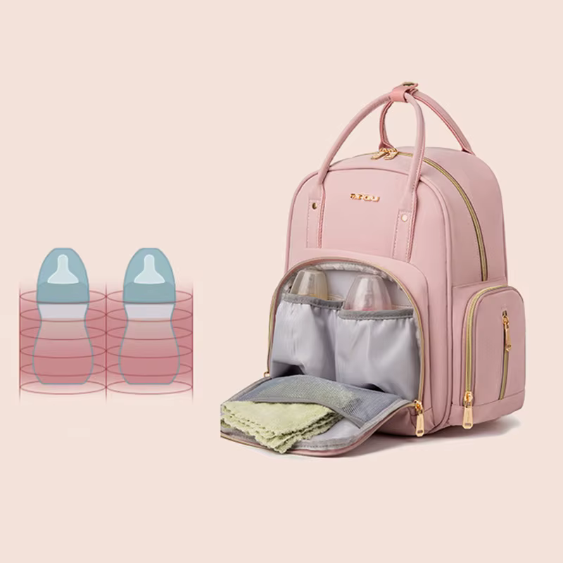 Mochila maternal impermeable para pañales de bebé - imagen 3