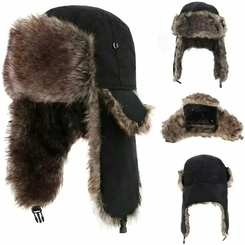 Gorro infantil con protección para los oídos de invierno tipo piloto - imagen 4