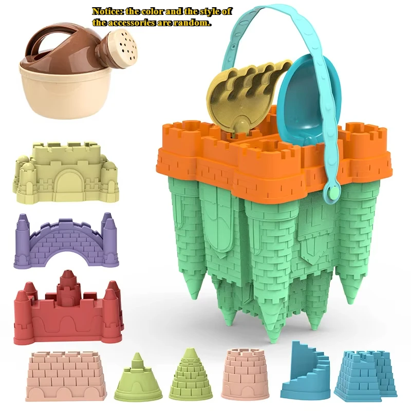 Set de playa para niños – castillo, cubo y pala de arena - imagen 5
